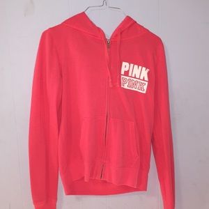 Pink Zip-Up Sweatshirt (never worn)